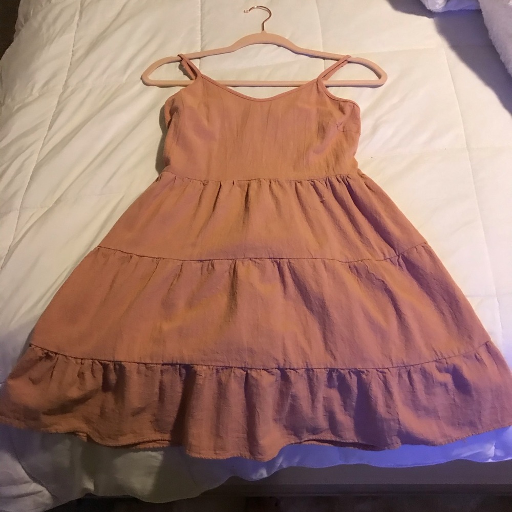 Light peach dress